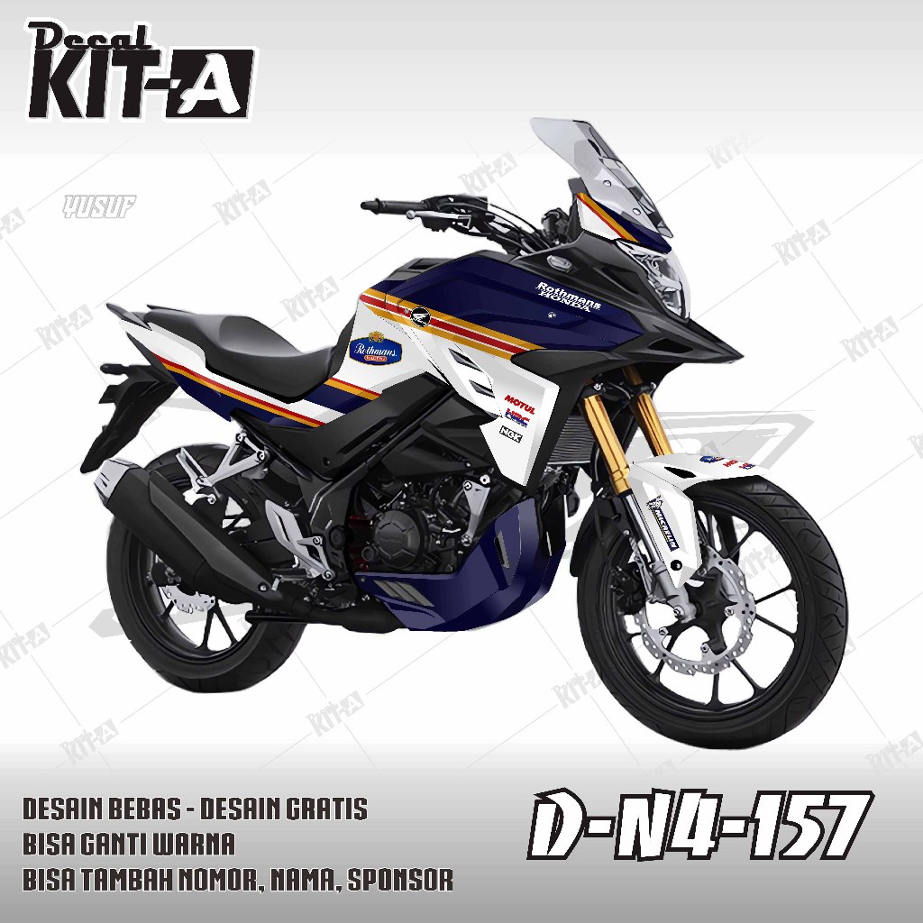 รูปลอก Honda CB 150X Honda Cb150x Full Body Striping D-N4-157