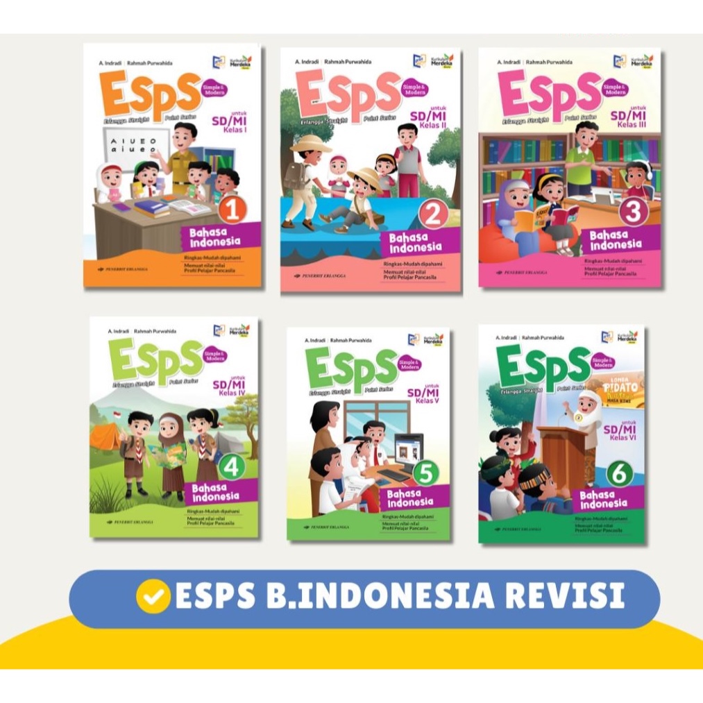 ESPS (B.INDO) INDONESIAN LANGUAGE BOOK FOR ELEMENTARY SCHOOL/MI GRADES 1 2 3 4 5 6 INDEPENDENT CURRI