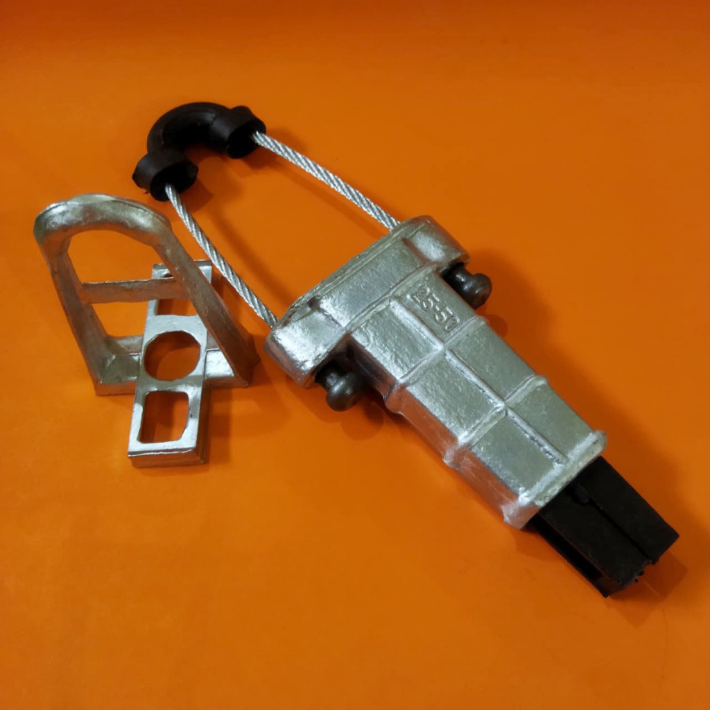 Dead End Clamp Fixed 25-50 + Bracket A / Crocodile Clamp 25-50 / Dead End Clamp 25-50 / Clamp Fixed 