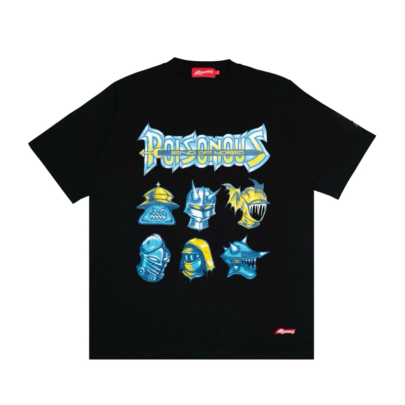 KATUN Poisonous - เสื้อยืดผ้าฝ้ายสีดําผู้ชาย Deadline S-XXXL