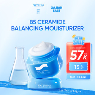 [TASYA FARASYA APPROVED] FACERINNA Ceramide B5 Balancing Moisturizer | Menjaga Skin Barrier Memperkuat Mencerahkan wajah Penyerapan cepat Menjaga Keseimbangan Minyak dan Air Kulit Menenangkan Kulit Pelembab Wajah Day Cream Night Cream Skincare BPOM