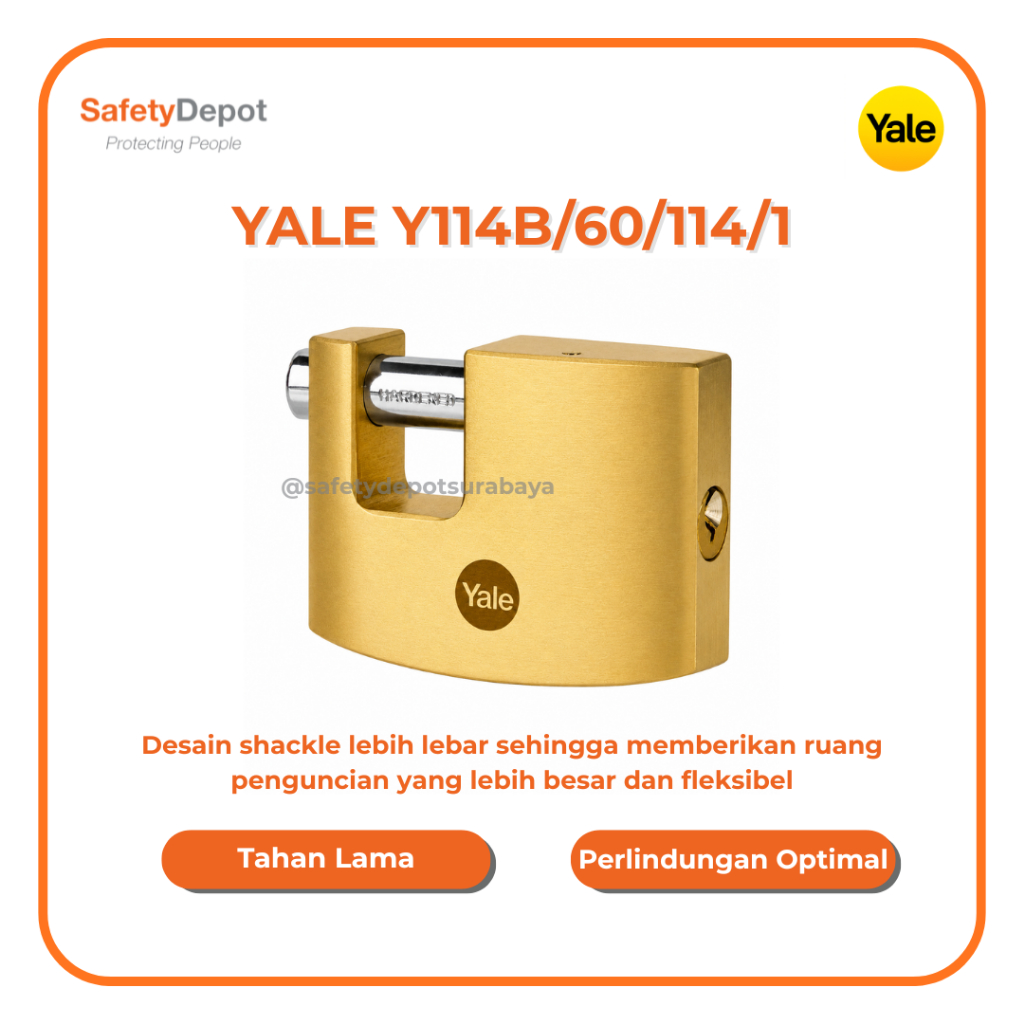 YALE PADLOCK Y114B/60/114/1