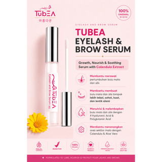 [BPOM] TubEA - Serum Penumbuh Bulu Mata dan Alis NON ALCOHOL NON PARABEN Pelebat & Pelentik Bulu | Memperkuat Akar Bulu Mata |Mata - 2ml