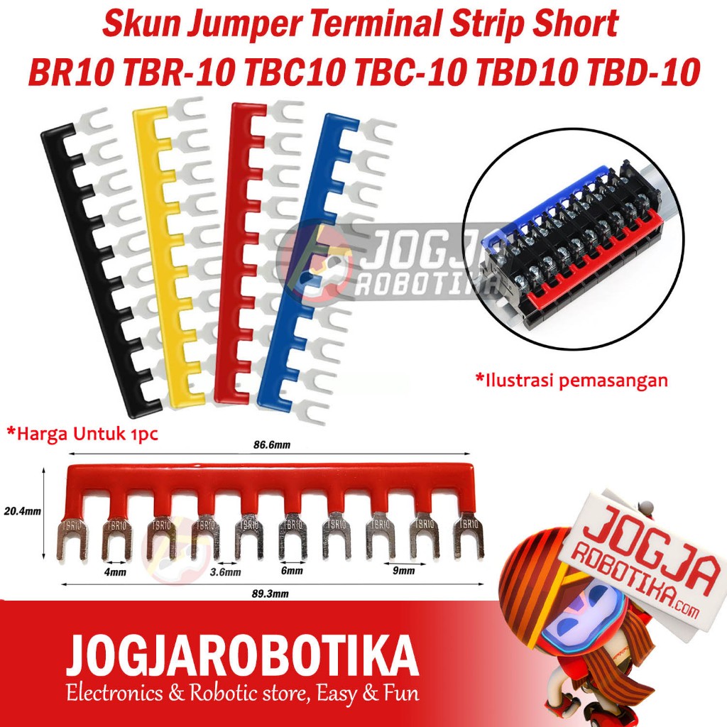 Skun Jumper Terminal Strip สั้น TBR10 TBR-10 TBC10 TBD10 TBD-10 TBD-10 TBR TBD 10A