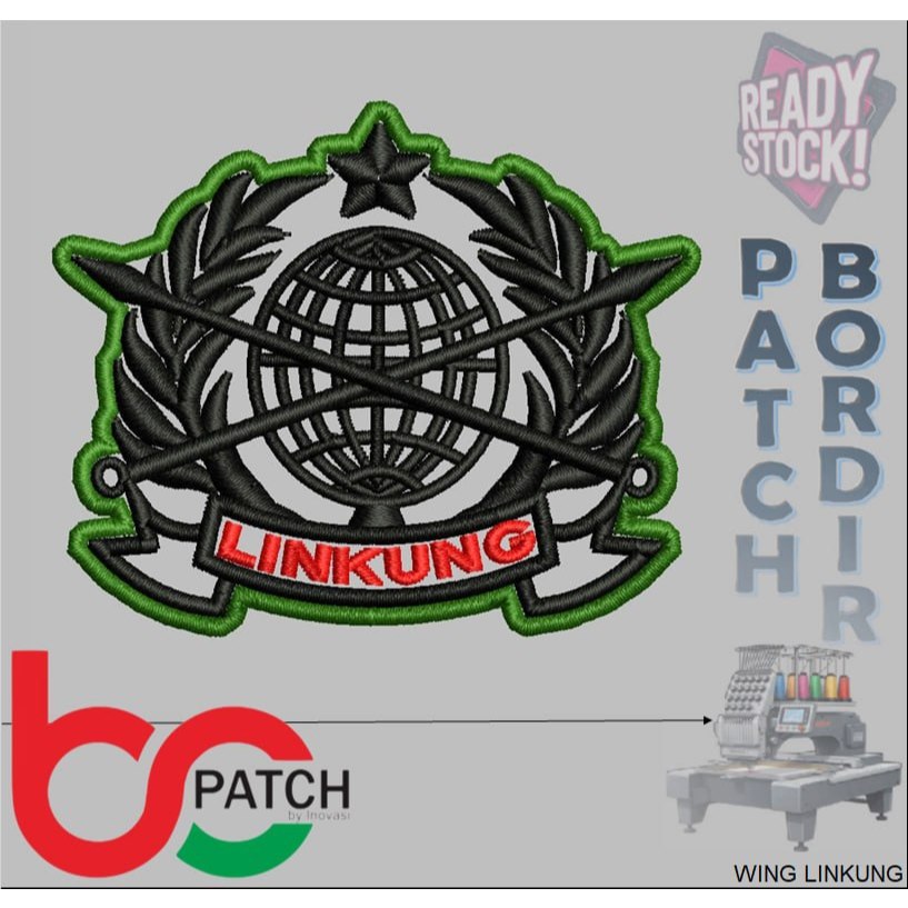BCP-TNI-88 WING BREVET LINKUNGPATCH ARMY INDONESIAN MILITARY LOGO OMBROIDERY ARMED FORCES