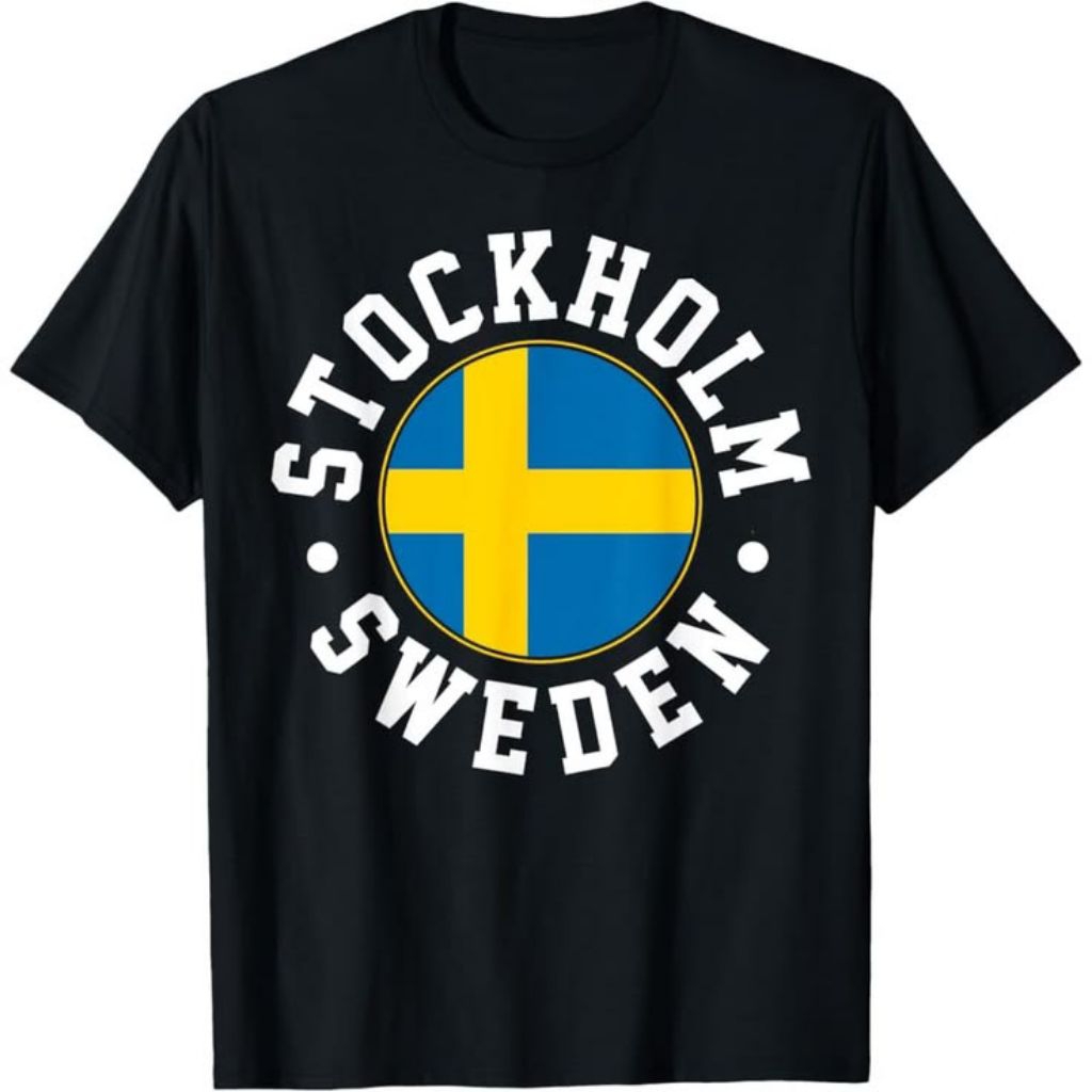 SWEDEN SOUVENIR เสื้อยืด STOCKHOLM MANY รุ่น SWEDEN SOUVENIR ผ้า STOCKHOLM BACTH 1