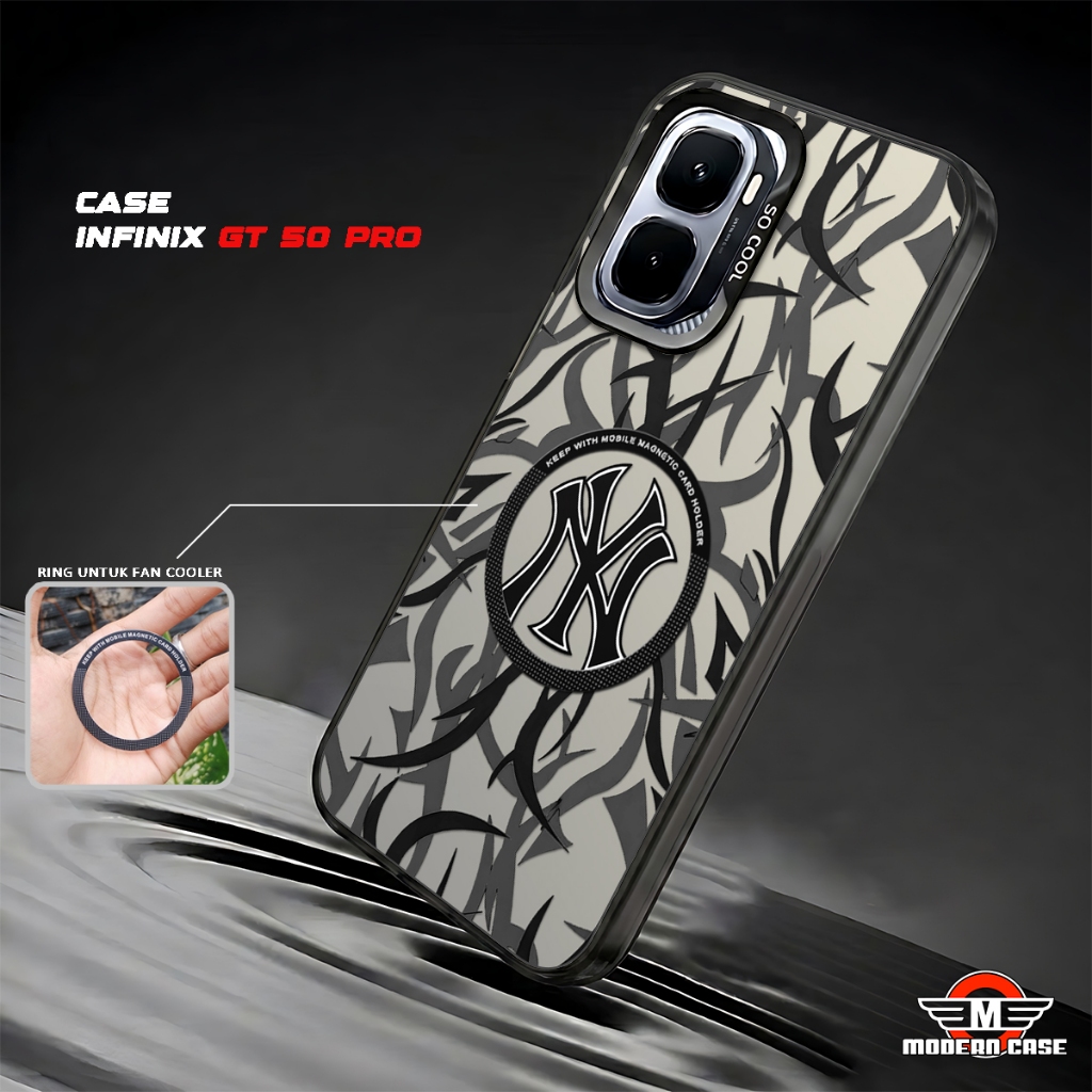 โมเดิร์น - โฮโลแกรมแม่เหล็กปลอกสําหรับ Infinix GT 50 PRO / GT 30 PRO / GT 20 PRO / GT 10 PRO Magneti