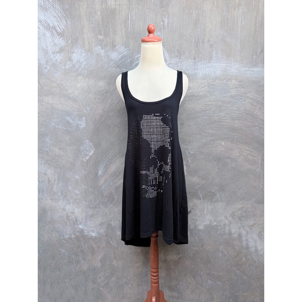 Y2K ญี่ปุ่น Liquid Girl ผู้หญิงสีดํา Midi Dress