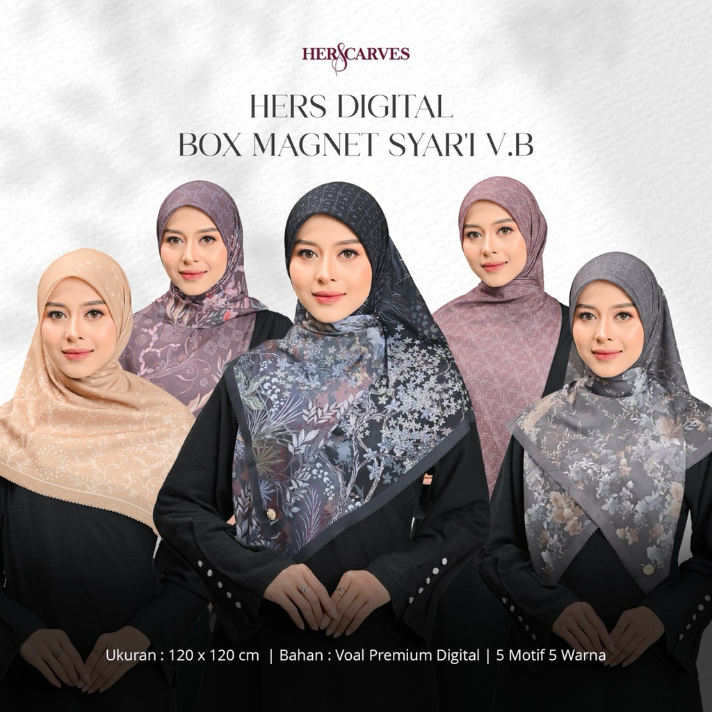 SQUARE MOTIF HERS DIGITAL BOX MAGNET SYARQUEI VB