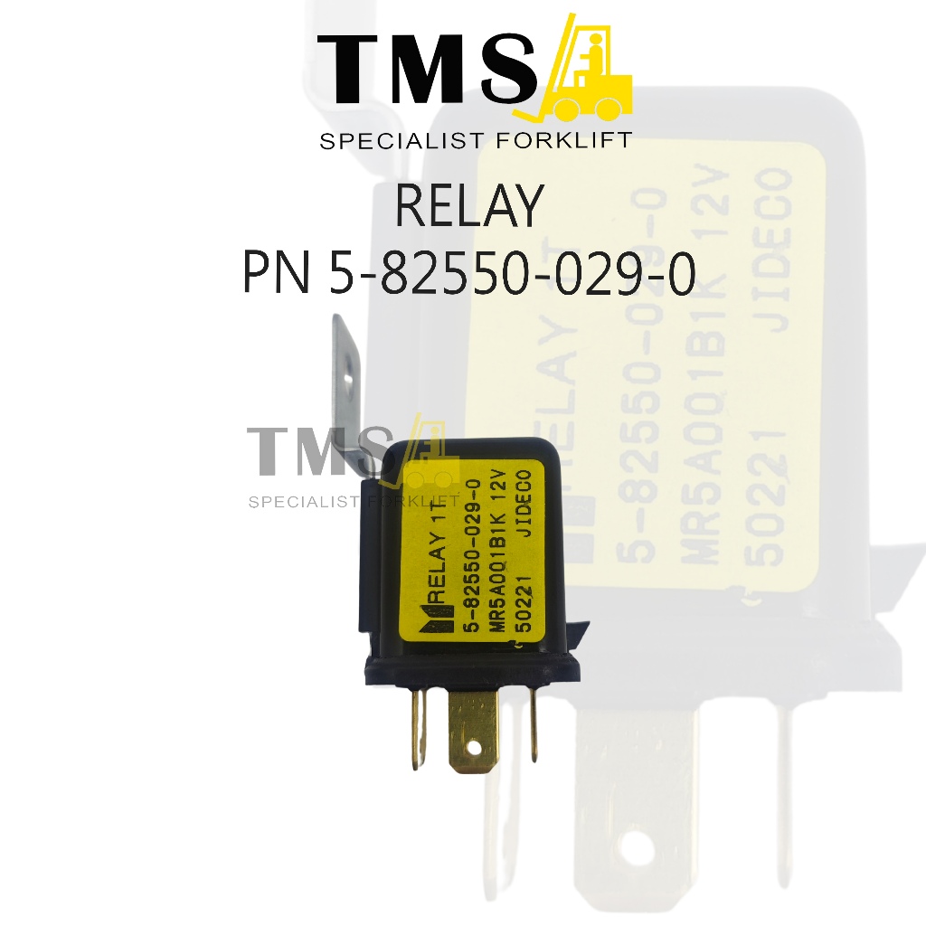รีเลย์ 12V 5 ขา JIDECO MR5A001B1K หมายเลขส่วน 5-82550-029-0 รถยก