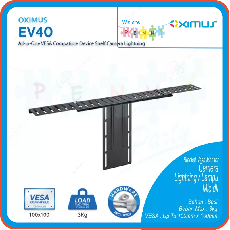 ใช้งานร่วมกับ Oximus EV40 All in One VESA Webcam Mic Lightning Bracket ของแท้ 100%
