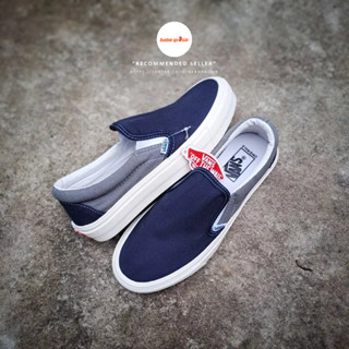 VANS รองเท้าสลิปออน สําหรับผู้ชาย และผู้หญิง | ป้ายแท็กผ้าใบ รูปวาฟเฟิล DT กันลื่น สีเทาเข้ม นําเข้าจากจีน