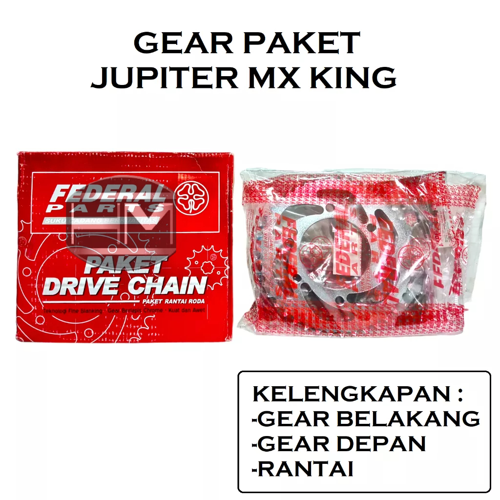 GEAR PACKAGE GEAR SET JUPITER MX KING FEDERAL