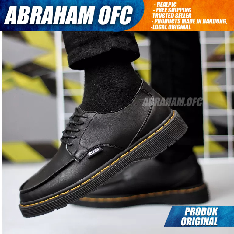 Docmart Official Low Boots รองเท้าทํางานผู้ชายสีดํา Abraham Oliver