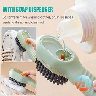 APEN Sikat Sepatu Multifungsi dengan Lubang Detergen Bulu Lembut - ED-17CM