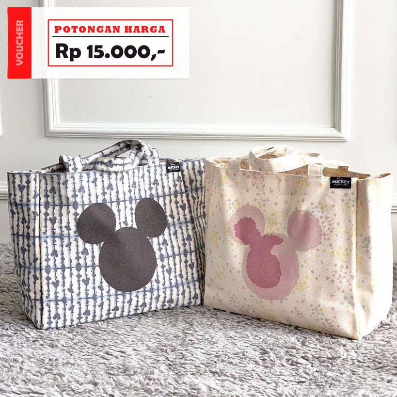 Zara MICKEY TOTE BAG / ZARA CANVAS กระเป๋าผู้หญิง