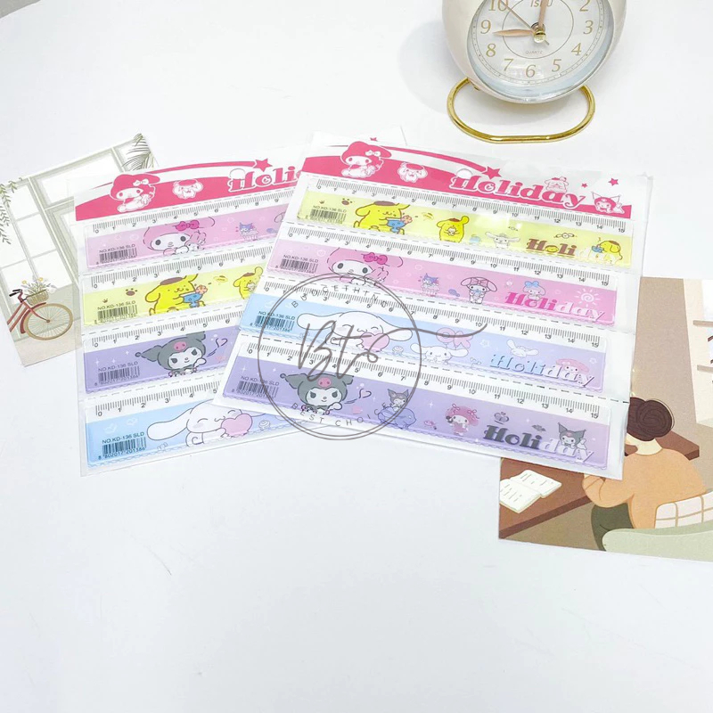 [B284] 15 CM SANRIO RULER CUTE RULER KUROMI CINAMOROL RULER