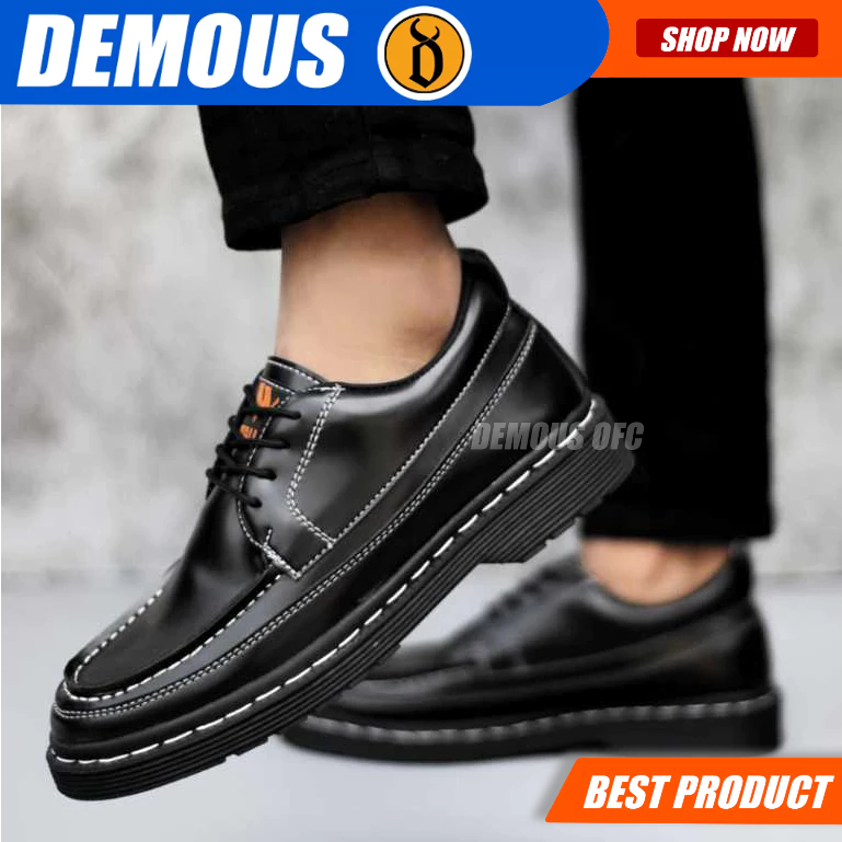 DEMOUS IZANA - รองเท้าทํางานทางการ Oxford สีดําสําหรับผู้ชาย Docmart
