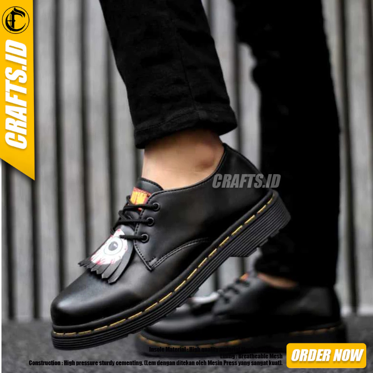 Crafts - Mishka Black Official Shoes Dokmart Black รองเท้าทํางานผู้ชาย