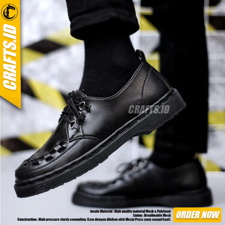 CRAFTS - Danzo Mens Black Oxfors รองเท้าทํางานอย่างเป็นทางการ
