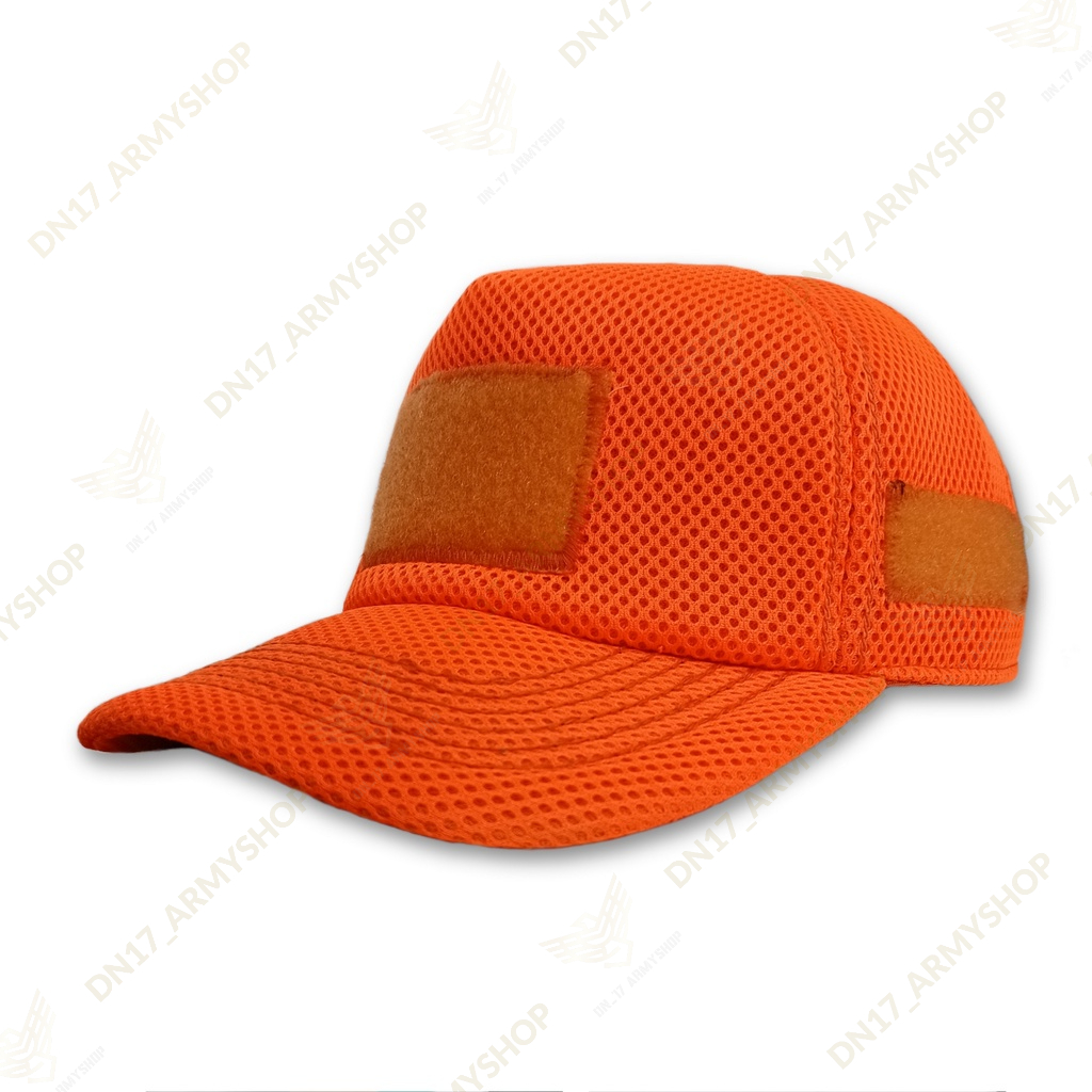 หมวกยุทธวิธี doblemes กาวสนาม สีส้ม ตาข่าย / ท่อไอเสีย / bpbd / กู้ภัย