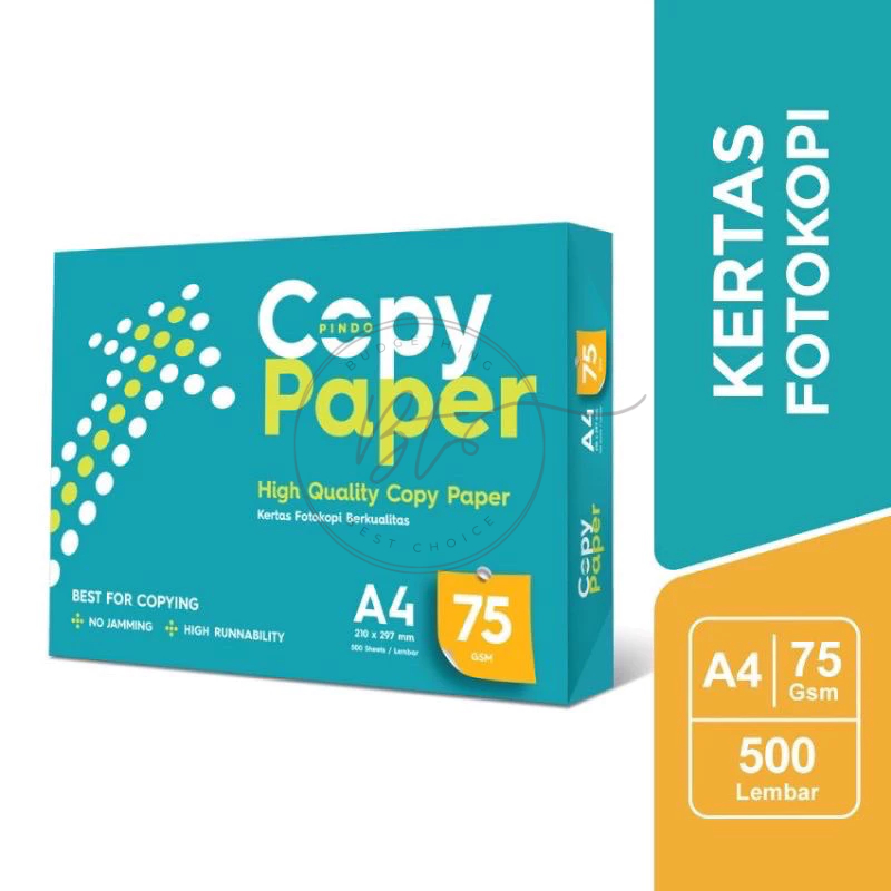 [B324] A4 HVS PAPER COPY PAPER เนื้อหา 75GR 500 แผ่น
