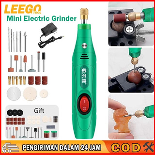 COD-Gerenda listrik Bor Mini 24PCS 12V DC 18000 RPM Mini Drill Electric Engraver Grinder Ukir Kayu Amplas grinder mini listrik Grinding Machine