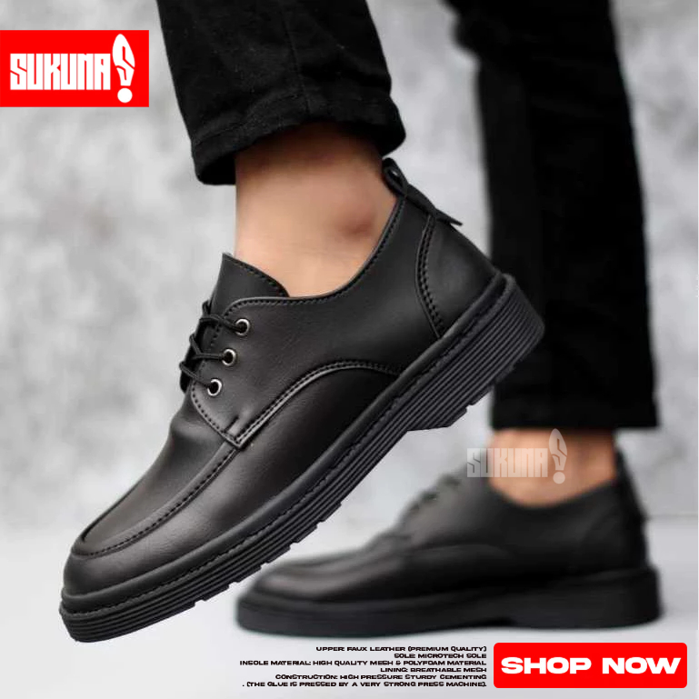 รองเท้าทํางาน Oxford อย่างเป็นทางการสีดําสําหรับผู้ชาย - JOYBOY