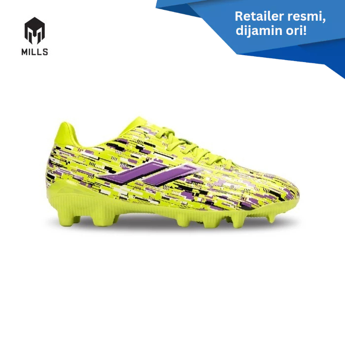 MILLS DELLAS FG-GREEN/PURPLE/WHITE FOOTBALL SHOES