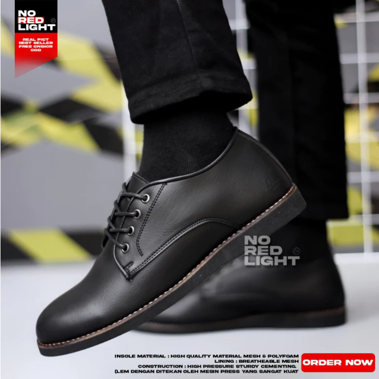 NRL-ROHAN รองเท้าลําลองหนัง Pu สีดําสําหรับผู้ชาย