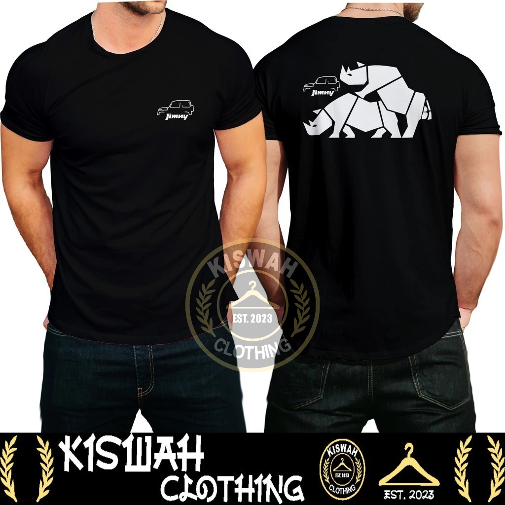 เสื้อยืดรถยนต์ Suzuki Jimny Rhino Logo เสื้อยานยนต์