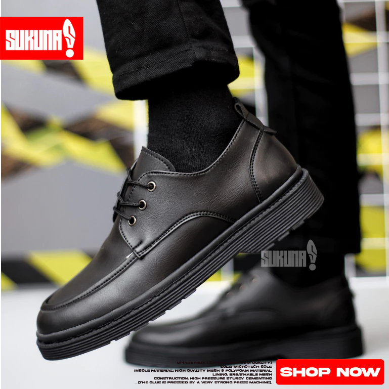 รองเท้าทํางานทางการ Oxford สีดําสําหรับผู้ชาย - JOYBOY