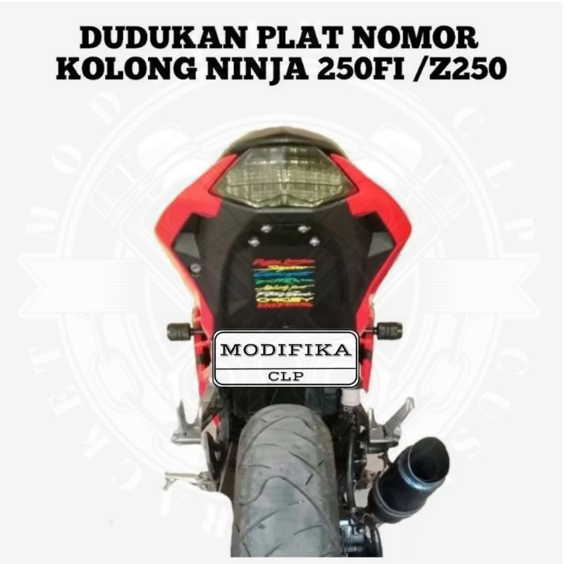 NINJA 250FI & z250 UNDER LOCATION PLATE HOLDER (2 กระบอก)