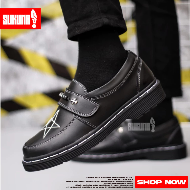 Docmart รองเท้าโลฟเฟอร์ผู้ชายสีดําอย่างเป็นทางการ - MUZAN