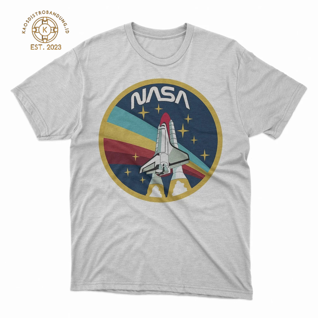 NASA DISTRO T-SHIRT Cotton Combed 24s - เสื้อผ้า NASA - เสื้อยืด NASA - เสื้อยืดผู้ชาย - เสื้อผ้าผู้