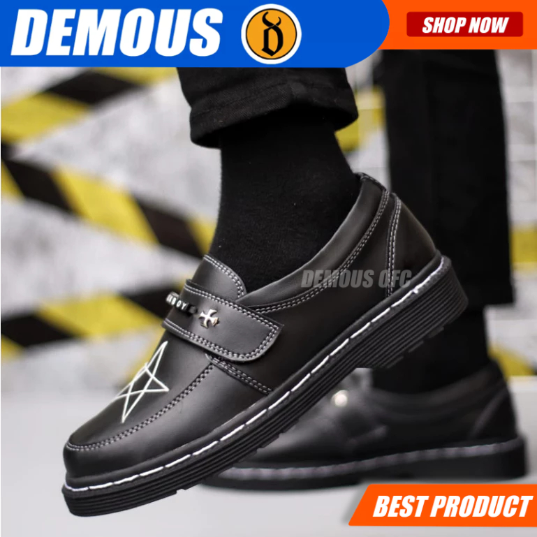 DEMOUS MUZAN - รองเท้าโลฟเฟอร์ Docmart Penny อย่างเป็นทางการสีดําสําหรับผู้ชาย