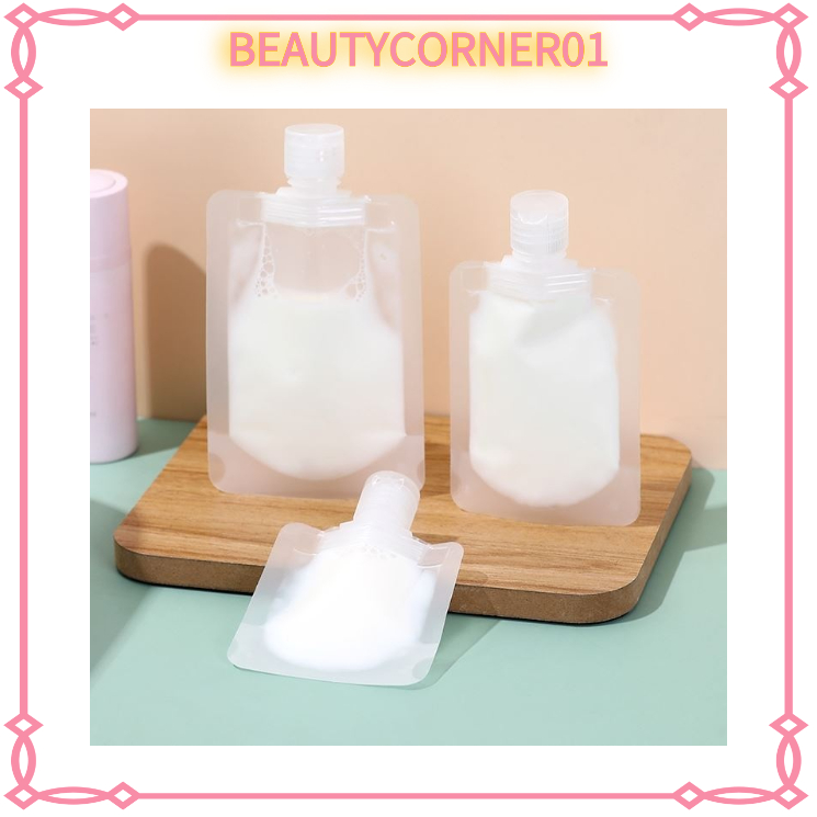 Bc01 Travel Pouch สบู ่ โลชั ่ นเหลวพลาสติก Pouch/Travel Pouch Skincare Cosmetic Container
