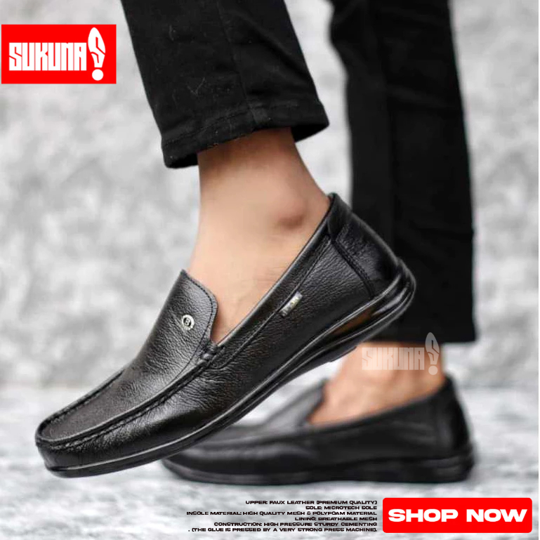 รองเท้าทํางานแบบสวมหนังแท้อย่างเป็นทางการสําหรับผู้ชาย - HIMAWARI