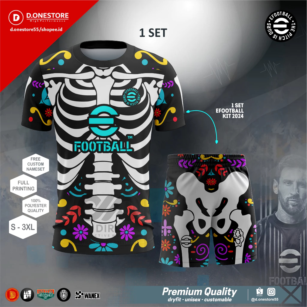 JERSEY EFOOTBALL 2024 SKELETON NEW PATCH ฟรี NAMESET