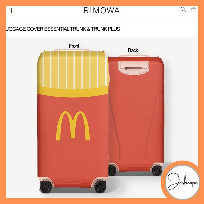 ผ้าคลุมกระเป๋าเดินทาง สําหรับ Jes French Fries McDonald's RIMOWA Trunk Trunk Plus