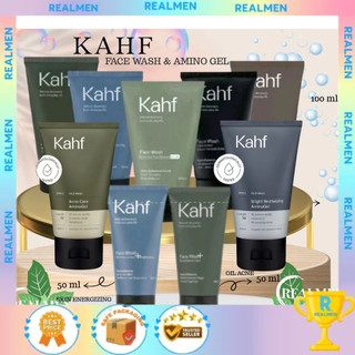 KAHF Face Wash 100ml & 50ml / Sabun Wajah Pria / For All SKin type / Facial Wajah Pria | realmen beauty