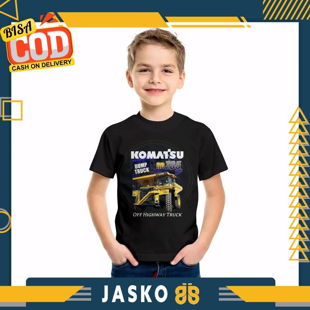 Komatsu HD785-7 Dump Truck T-shirt Heavy Equipment Operator Distro เสื้อยืด