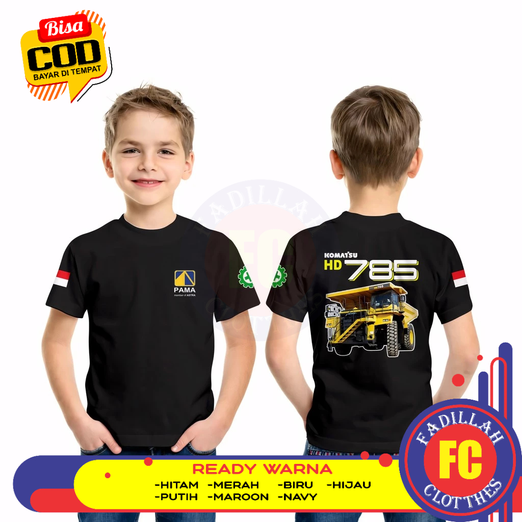 PT PAMAPERSADA KOMATSU HD 785 DB เสื้อยืดเด็ก Distro เสื้อยืด