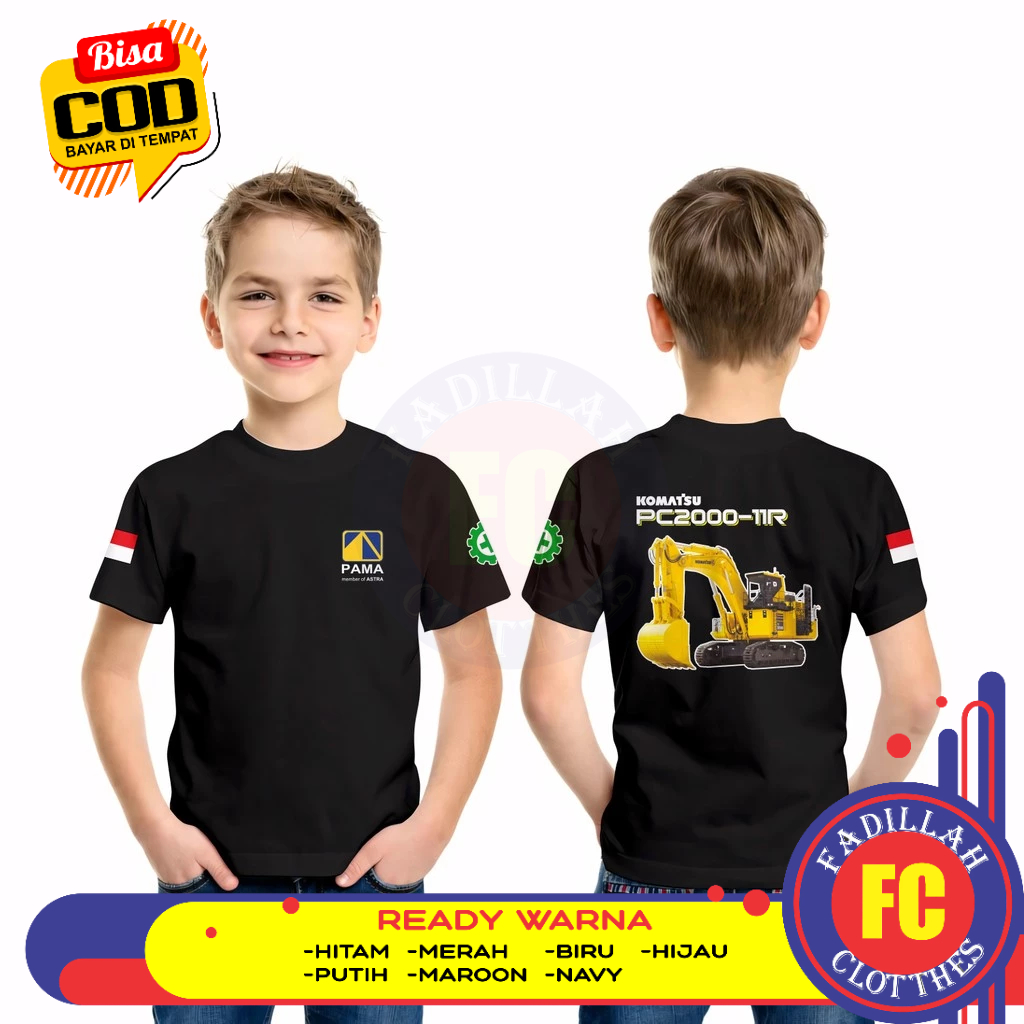 PT PAMAPERSADA KOMATSU PC2000-11R DB เสื้อยืดเด็ก Distro เสื้อยืด
