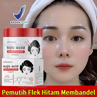Cream Penghilang Flek Hitam membandel 140gr BPOM Krim Penghilang Flek Hitam Melasma Cream Kojic Acid Whitening Freckle Cream Dark Spot Moisturizer Glowing Moisturizing Krim Siang dan Malam Anti Kerut Anti Penuaan Mengecilkan pori-pori