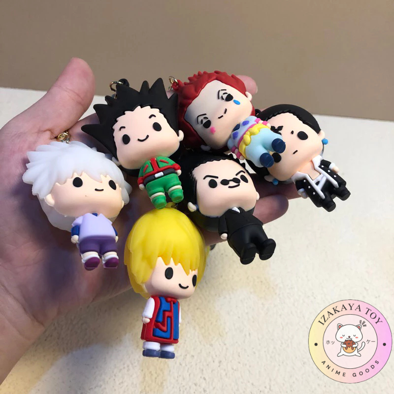 GANTUNGAN Hunter x Hunter พวงกุญแจพร้อม STRAP - Hunter x Hunter Killua การ์ตูนอะนิเมะกระเป๋าพวงกุญแจ