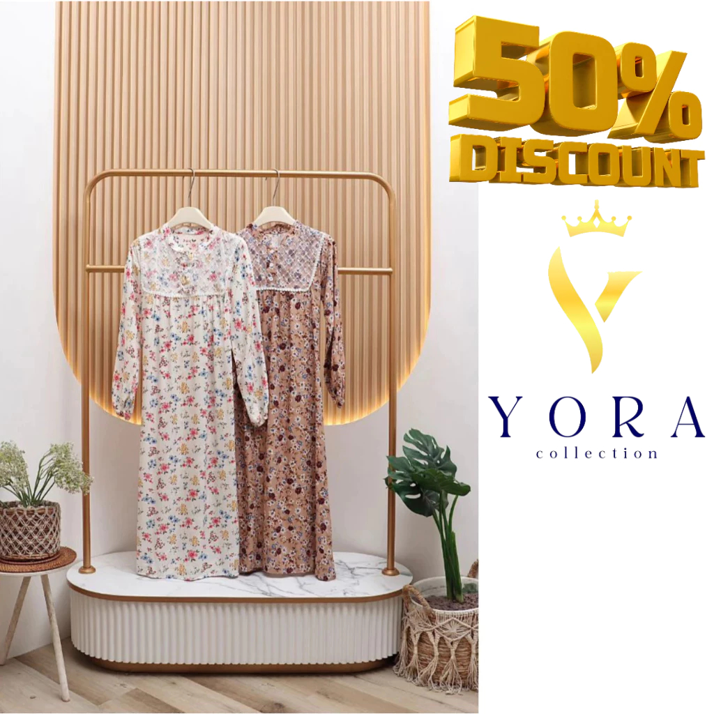 Yora - Yora Rayon Dress Premium Motif - Live Exclusive Madame Midi Yora Catalog 9- Live Exclusive Ma