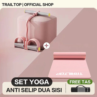 TrailTop Matras Olahraga Dan Tummy Trimer Fitnes Set Karpet Olahraga Workout Alat Olahraga Pengecil Perut