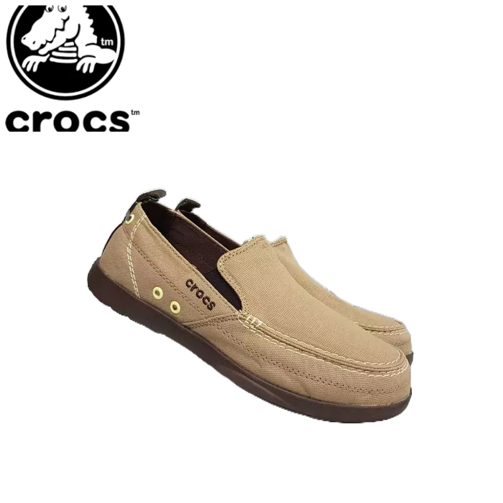 รองเท้าลําลองผู้ชาย รองเท้าผ้าใบผู้ชาย SLIP ON รองเท้าผู้ชาย STREET-CROCS MEN WALU MAN/รองเท้าผู้ชาย/รองเท้า CROCS ของผู้ชาย