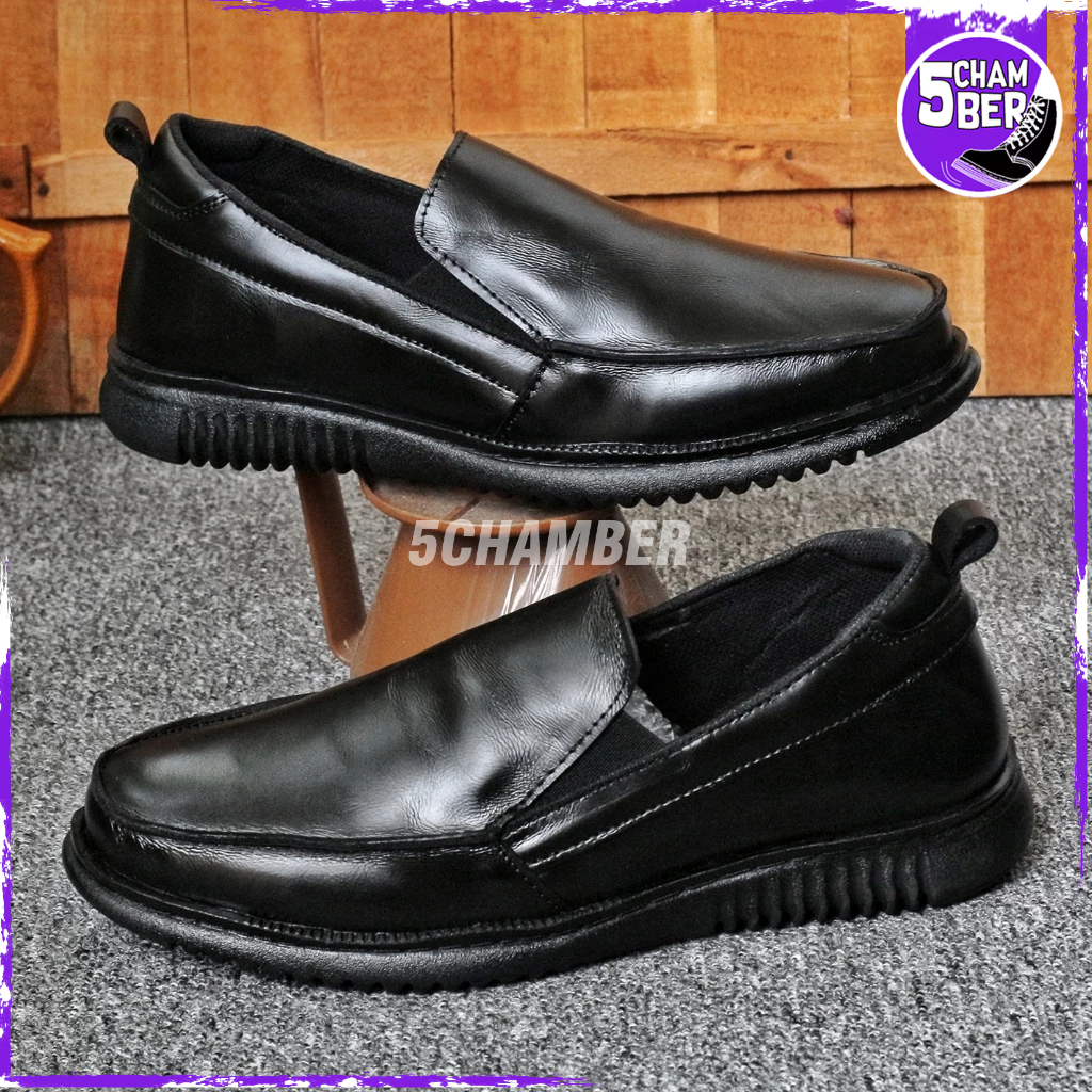 5CHAMBER Olise - รองเท้าโลฟเฟอร์ลําลองแบบสวมหนังแท้สําหรับผู้ชายสําหรับทํางานในสํานักงาน
